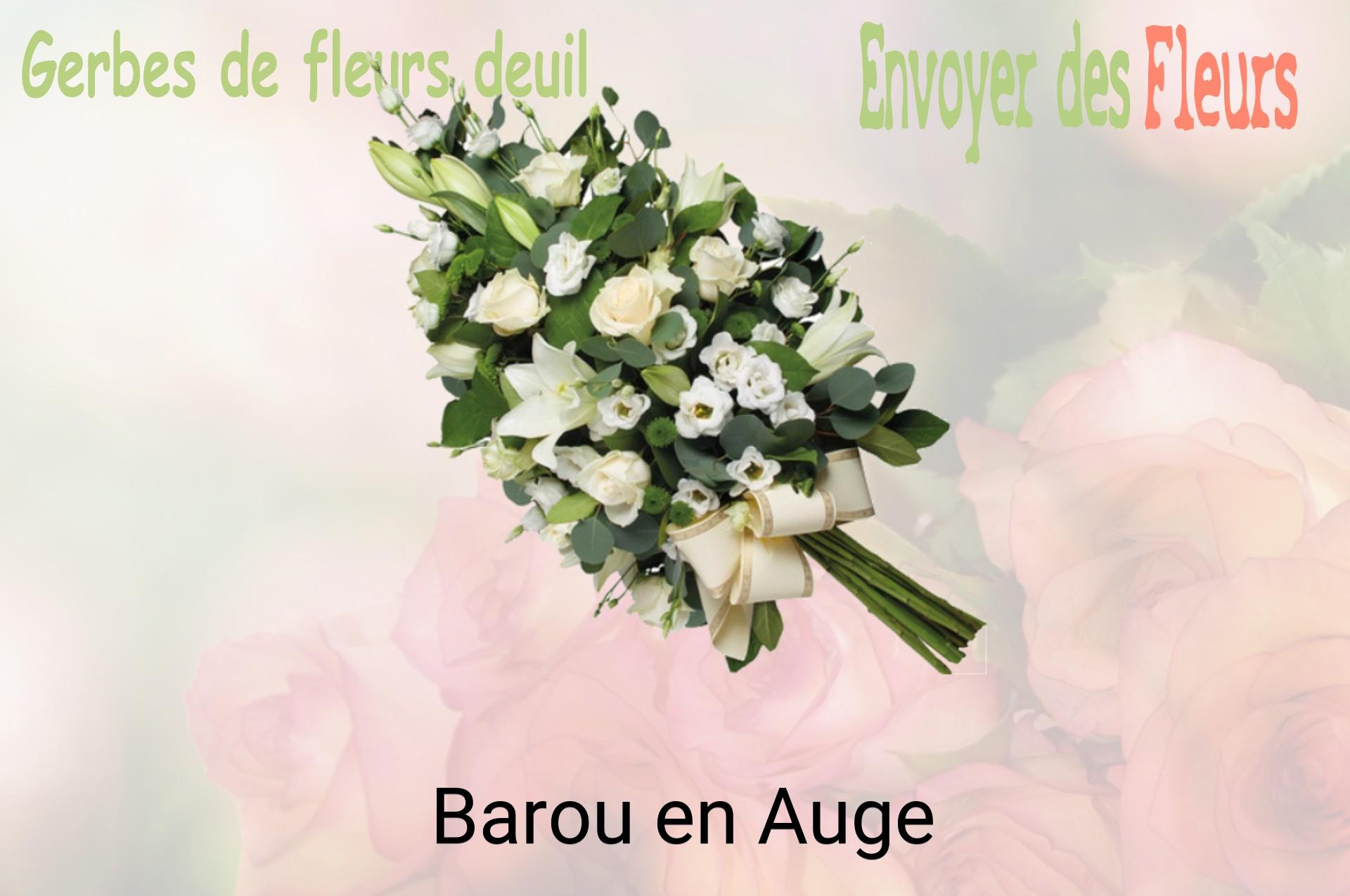 Gerbe de fleurs de deuil livrée à Barou-en-Auge